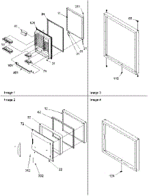 03 - Door Assemblies parts for Amana Refrigerator BRD18V1W / P1326501W W from AppliancePartsPros.com