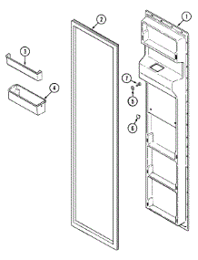 02 - Freezer Inner Door parts for Admiral Refrigerator BRD924B from AppliancePartsPros.com