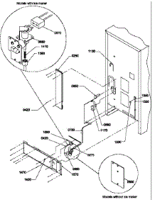 02 - Cabinet Back parts for Amana Refrigerator BRF20TLW / P1199201W L from AppliancePartsPros.com