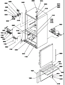 04 - Controls / Shields / Hinges / Trim parts for Amana Refrigerator BRF20TLW / P1199201W L from AppliancePartsPros.com