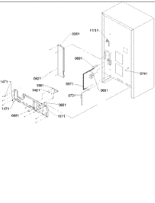 02 - Cabinet Back parts for Amana Refrigerator BRF20VC / P1321303W C from AppliancePartsPros.com