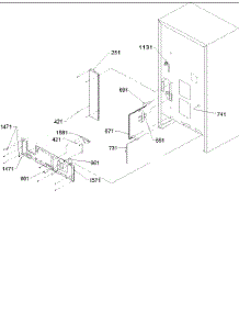 02 - Cabinet Back parts for Amana Refrigerator BRF20VC / P1321309W C from AppliancePartsPros.com