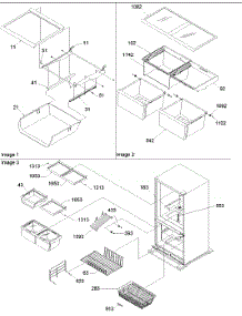 12 - Shelving parts for Amana Refrigerator BRF20VCPC / P1321306X C from AppliancePartsPros.com