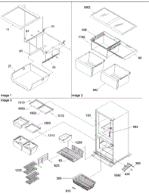 11 - Shelving parts for Amana Refrigerator BRF520T1E / P1321310W B from AppliancePartsPros.com