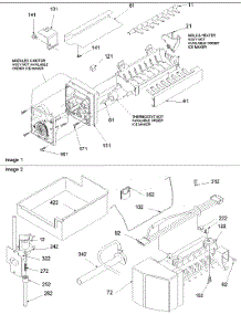 08 - Ice Maker Assy And Parts parts for Amana Refrigerator BRF520T1E / P1321304W E from AppliancePartsPros.com