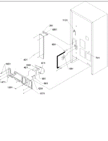 02 - Cabinet Back parts for Amana Refrigerator BRF520TE / P1301501W E from AppliancePartsPros.com