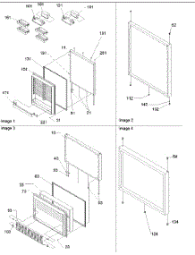 05 - Door Assy parts for Amana Refrigerator BRF520TE / P1301501W E from AppliancePartsPros.com