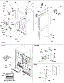 04 - Controls, Hinges, And Accessories parts for Amana Refrigerator BRF520TW / P1301501W W from AppliancePartsPros.com