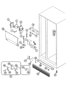 03 - Fresh Food Compartment parts for Admiral Refrigerator BS24X8D3V from AppliancePartsPros.com