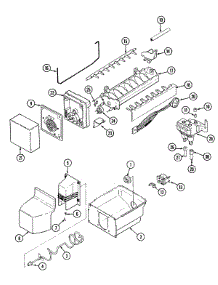06 - Ice Maker & Bin parts for Admiral Refrigerator BS24X8D3V from AppliancePartsPros.com