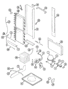 08 - Unit Compartment & System parts for Admiral Refrigerator BS24X8D3V from AppliancePartsPros.com