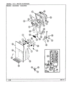 05 - Ice & Water Dispenser parts for Maytag Refrigerator BS24X9DK / DN92A from AppliancePartsPros.com