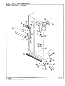 02 - Fresh Food Compartment parts for Maytag Refrigerator BS24X9DV / DN91A from AppliancePartsPros.com