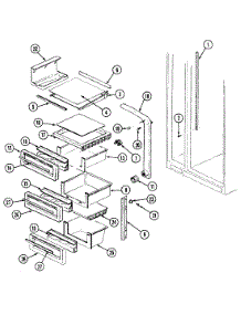 08 - Shelves & Accessories parts for Maytag Refrigerator BS24Y9DB from AppliancePartsPros.com