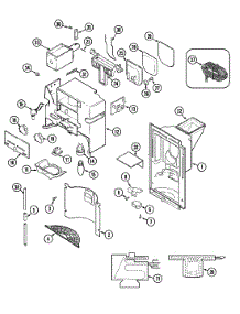 07 - Ice & Water Dispenser parts for Maytag Refrigerator BS24Y9DBC from AppliancePartsPros.com