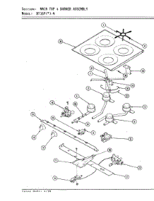 02 - Main Top & Burner Assembly parts for Magic Chef Range BT16PK-4 from AppliancePartsPros.com