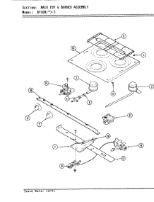 03 - Top & Gas Controls parts for Magic Chef Range BT16RS-3 from AppliancePartsPros.com