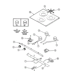 02 - Main Top & Burner Assembly parts for Magic Chef Range BT18NA-3Z from AppliancePartsPros.com