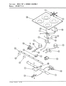 02 - Main Top & Burner Assembly parts for Magic Chef Range BT18PS-4 from AppliancePartsPros.com