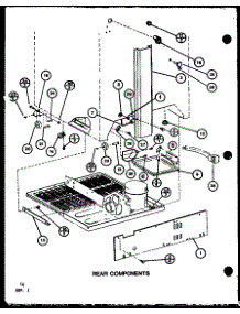06 - Rear Components parts for Amana Refrigerator BX20K / P7812512W W from AppliancePartsPros.com