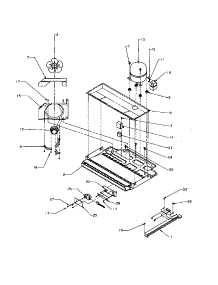 02 - Compressor Compartment parts for Amana Refrigerator BX20S5E / P1196502W E from AppliancePartsPros.com
