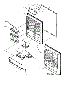 06 - Ref Inner Door parts for Amana Refrigerator BX20S5E / P1196502W E from AppliancePartsPros.com