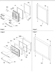 03 - Door Assy parts for Amana Refrigerator BX21V2W / P1325032W W from AppliancePartsPros.com