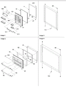 03 - Door Assemblies parts for Amana Refrigerator BX21VL / P1325002W L from AppliancePartsPros.com