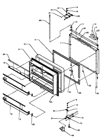05 - Fz Door parts for Amana Refrigerator BX22A2E / P1161606W E from AppliancePartsPros.com