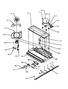 02 - Compressor Compartment parts for Amana Refrigerator BX22A2L / P1161606W L from AppliancePartsPros.com