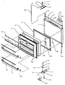 05 - Fz Door parts for Amana Refrigerator BX22A5W / P1182302W W from AppliancePartsPros.com