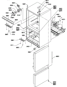 02 - Controls & Light Covers parts for Amana Refrigerator BX22S5L / P1196704W L from AppliancePartsPros.com