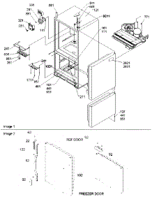 03 - Controls, Light Covers & Door Handles parts for Amana Refrigerator BX521VE / P1325033W B from AppliancePartsPros.com