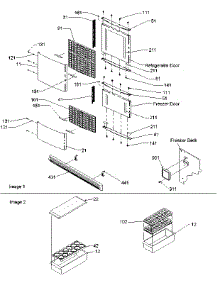 02 - Contour Door Panels & Accessories parts for Amana Refrigerator BX521VW / P1325033W W from AppliancePartsPros.com
