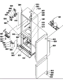 04 - Controls / Shields / Hinges / Trim parts for Amana Refrigerator BXF19TW / P1311901W W from AppliancePartsPros.com