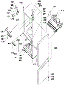 02 - Controls & Light Covers parts for Amana Refrigerator BXI21VE / P1321504W E from AppliancePartsPros.com