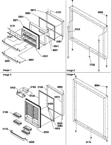 03 - Door Assemblies parts for Amana Refrigerator BXI22S5L / P1196603W L from AppliancePartsPros.com