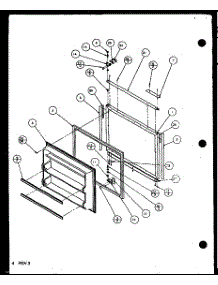 07 - Fz Door parts for Amana Refrigerator BZ20QE / P1125507W E from AppliancePartsPros.com