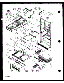 03 - Cabinet Interior parts for Amana Refrigerator BZ20QG / P1125507W G from AppliancePartsPros.com