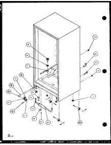 02 - Cabinet Bottom And Back parts for Amana Refrigerator BZ20QW / P1125511W W from AppliancePartsPros.com