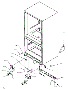 10 - Rollers / Drain Tube parts for Amana Refrigerator BZ20RW / P1161501W W from AppliancePartsPros.com