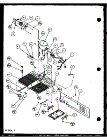 04 - Compressor Compartment parts for Amana Refrigerator BZ22QL / P1153001W L from AppliancePartsPros.com