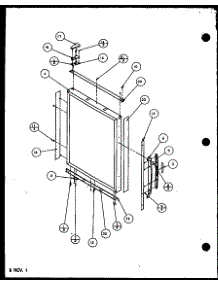 09 - Ref Door And Trim Parts parts for Amana Refrigerator BZ22QL / P1153002W L from AppliancePartsPros.com