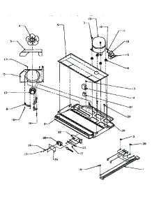 02 - Compressor Compartment parts for Amana Refrigerator BZ22R5L / P1182301W L from AppliancePartsPros.com