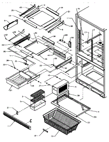 09 - Ref / Fz Shelving parts for Amana Refrigerator BZ22R5W / P1182301W W from AppliancePartsPros.com