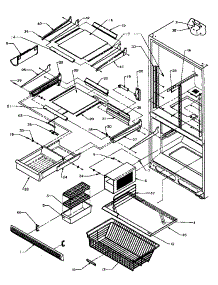 09 - Ref / Fz Shelving parts for Amana Refrigerator BZ22RE / P1161601W E from AppliancePartsPros.com
