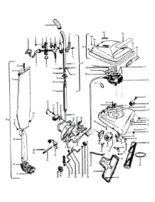 03 - Handle, Mainbody, Outerbag, Hood parts for Hoover Vacuum C1099--- from AppliancePartsPros.com