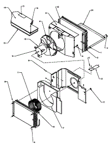 03 - Ctrl Pan & Evap, Cond & Air Flow Parts parts for Amana Air Conditioner C122B / P1184102R from AppliancePartsPros.com