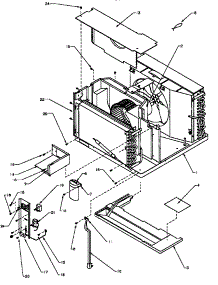 02 - Control Panel & Misc Chassis Parts parts for Amana Air Conditioner C122B / P1184104R from AppliancePartsPros.com