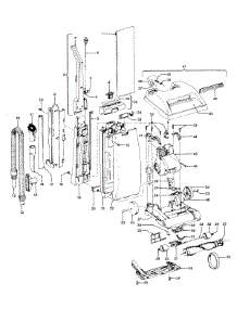 02 - Mainbody, Handle, Outerbag parts for Hoover Vacuum C1409910 from AppliancePartsPros.com